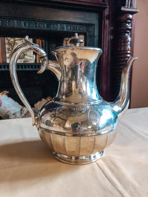 Antique Embossed Silver Plate EPBM Tea Pot - Sheffield - Made in England