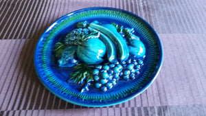 Vintage E 2412 G Japan Ceramic Fruit Plate by Giftcraft