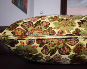 Agistata - Green and Brown Floral Pillow Covers - Set of 2 - 2 (20” X 20”) - Maa-Kal Boutique Canada