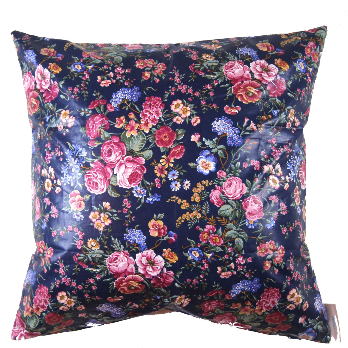 Priscilla - Blue Floral French Country Decorative Pillow Cover- 20x20 - Maa-Kal Boutique Canada