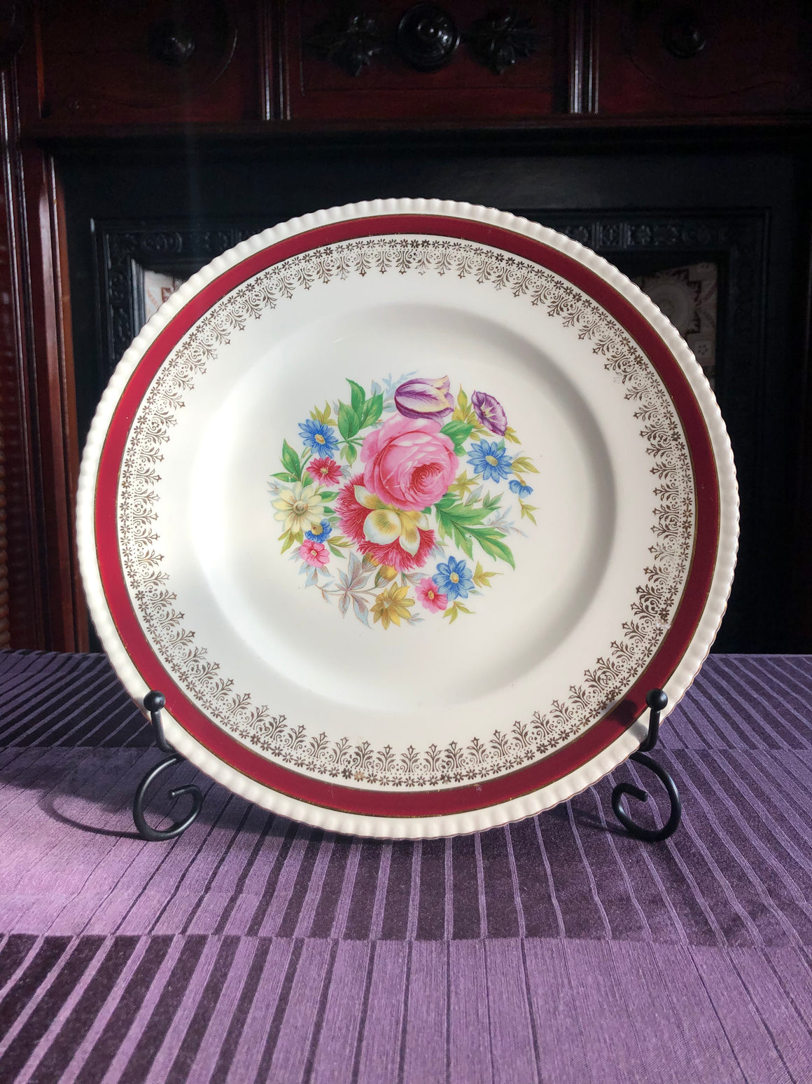 Decorative Solian Ware Simpsons Potters Ltd Cobridge England Plate