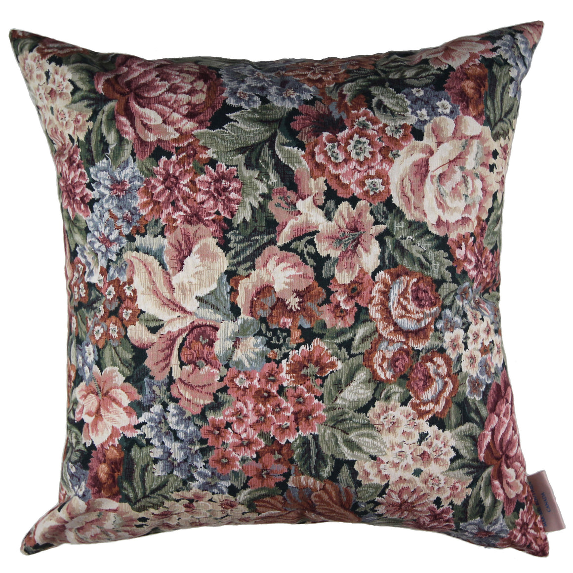 Angele - Vintage Pink Floral Pillow Cover - 29x12 - 27x16 - 20x20 - 21x21