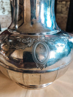 Antique Embossed Silver Plate EPBM Tea Pot - Sheffield - Made in England