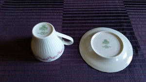 Set of 5 Vintage JLMENAU Graf Von Henneberg Porcelain Cups and Saucers