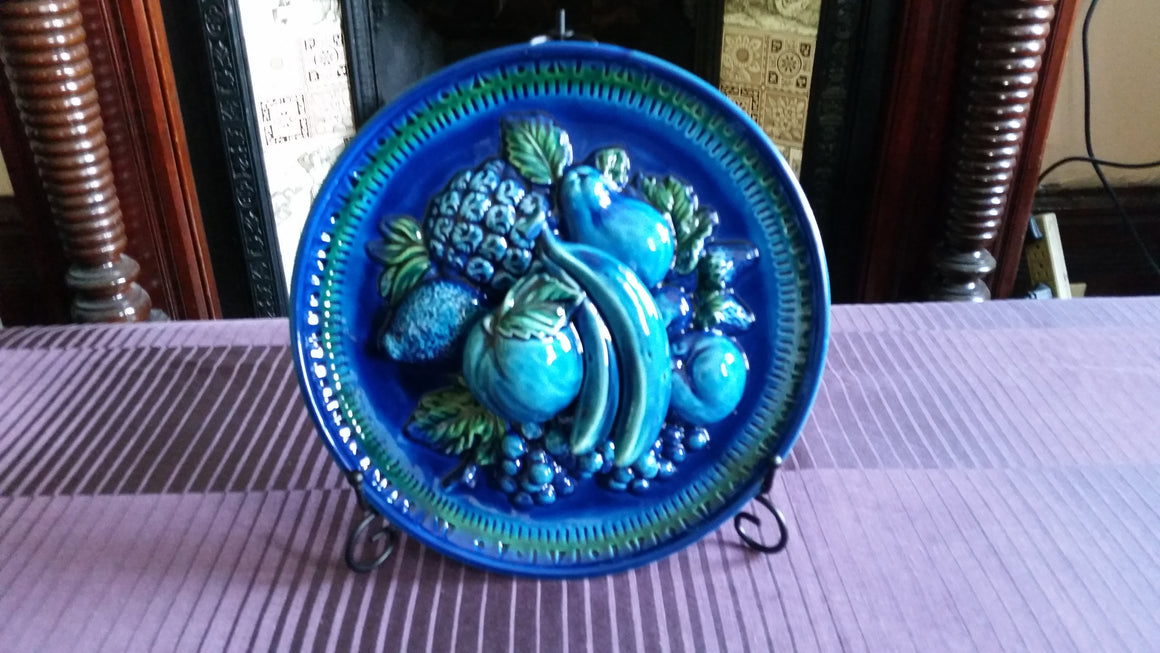 Vintage E 2412 G Japan Ceramic Fruit Plate by Giftcraft