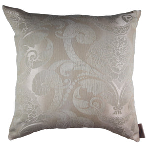 Sophie - Cream White Embroidered Pillow Cover - 20x20 - 22x22