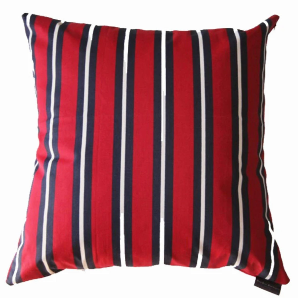 Ancona - Red, Blue, White Stripped Pillow Covers - Set of 4 - 2 (20” X 20”) + 2 (20” X 16”) - Maa-Kal Boutique Canada