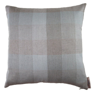 Bailey - Blue and Grey Plaid Pillow Cover - 18x18 - 20x20