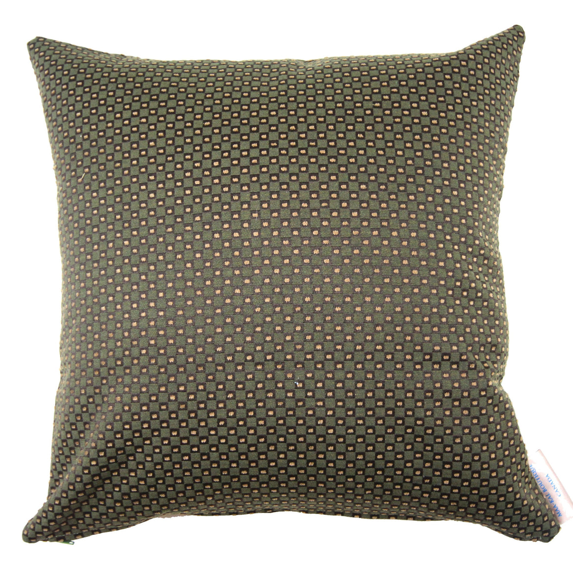 Bridget - Green Dotted Decorative Pillow Cover- 17x17 - Maa-Kal Boutique Canada