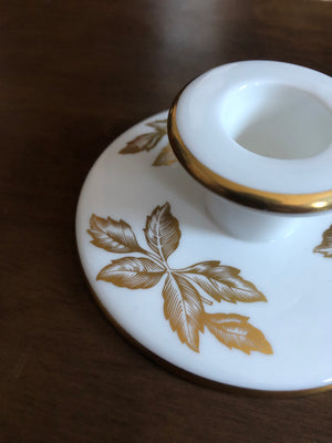 White and Beige Candle Holders