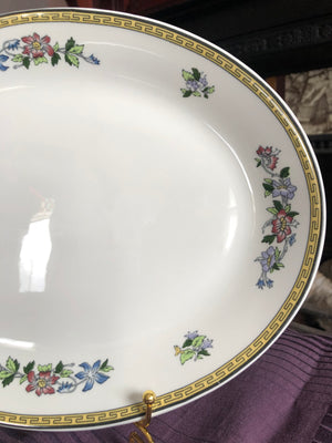 Vintage Set of 2 Vintage Oval Serving Plates - Sampsonite Churchill England