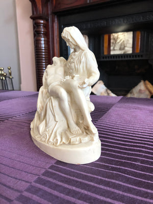 Vintage Jesus and Virgin Mary Statue