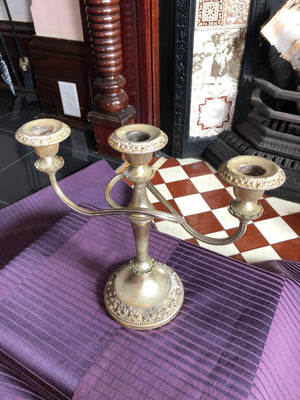 Vintage Solid Brass Candelabra Candle Holder