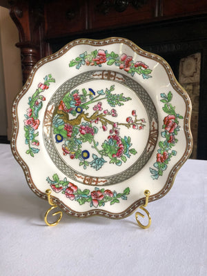 Set of 2 Vintage Coalport AD 1750 Indian Tree Scalloped Edge Salad Plates