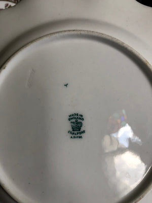 Set of 2 Vintage Coalport AD 1750 Indian Tree Scalloped Edge Salad Plates
