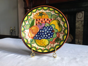 Vintage Olaria Carrilho Lopes Art Pottery Plate