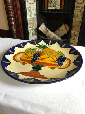 Vintage Large Colorful Platter/Tray Fruit Plate Vegetable Platter