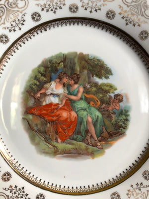 Decorative Plate with Greek Women