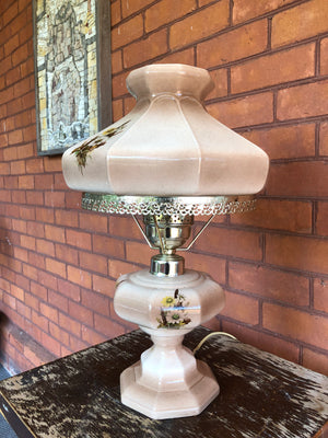 Gone with the Wind Hurricane Hand Painted Ceramic Table Lamp