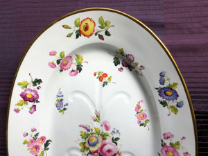 Davenport China Gold Trim Footed Roast Platter