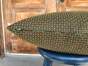 Bridget - Green Dotted Decorative Pillow Cover- 17x17 - Maa-Kal Boutique Canada
