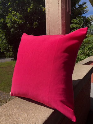 Cecilia - Bright Pink Pillow Cover - 20x20 - Maa-Kal Boutique Canada