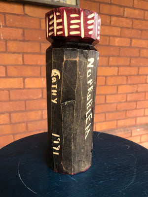 Hand Carved Wooden Jamaican African Statue