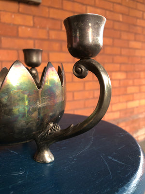 Vintage Candle Holder for 3 candles - 4 candles