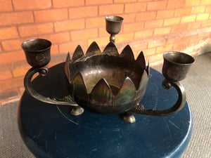 Vintage Candle Holder for 3 candles - 4 candles