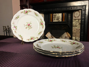 Vintage Johann Haviland Moss Rose Berry Dinnerware with Gold Trims