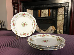 Vintage Johann Haviland Moss Rose Berry Dinnerware with Gold Trims