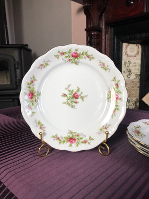 Vintage Johann Haviland Moss Rose Berry Dinnerware with Gold Trims