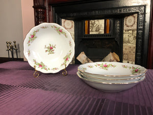 Vintage Johann Haviland Moss Rose Berry Dinnerware with Gold Trims