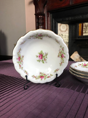 Vintage Johann Haviland Moss Rose Berry Dinnerware with Gold Trims