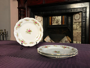 Vintage Johann Haviland Moss Rose Berry Dinnerware with Gold Trims