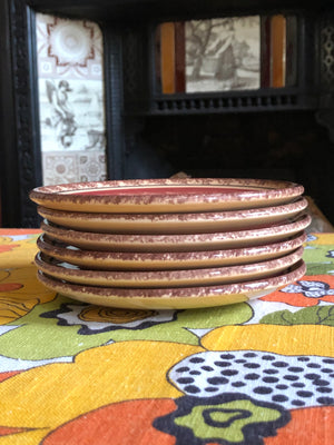 Set of 6 K&G Luneville France Bread Plates Set