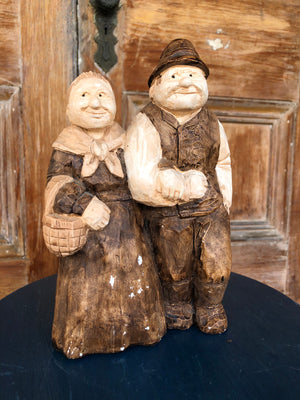 Old Danish Couple Statue