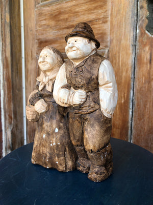 Old Danish Couple Statue