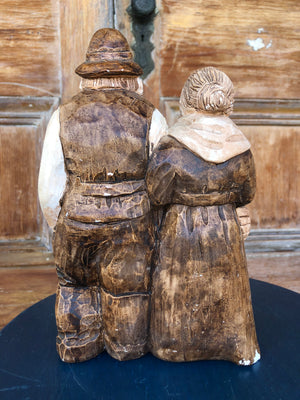Old Danish Couple Statue