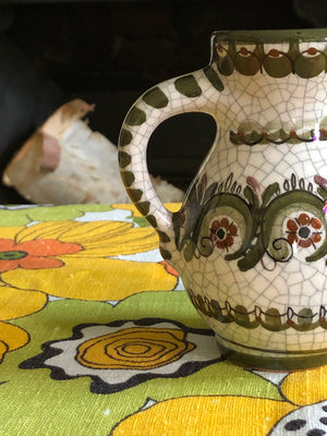Vintage Handarbeit German Small Pitcher