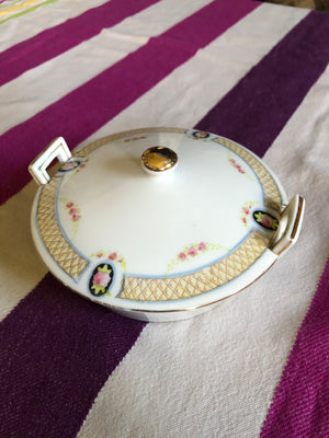Vintage Nippon Small Serving Plate with Lid