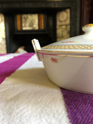 Vintage Nippon Small Serving Plate with Lid