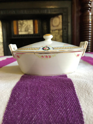 Vintage Nippon Small Serving Plate with Lid