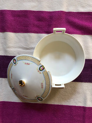 Vintage Nippon Small Serving Plate with Lid