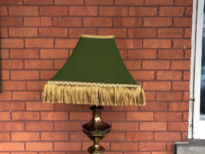 Handmade Green Fabric Tapered Square Lamp Shade