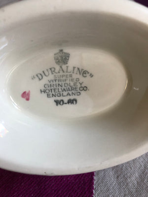 Vintage Gravy Boat - Duraline Grindley Gravy Boat