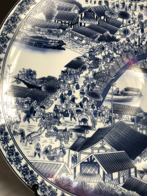 Chinese jing de zhen long chang ci Zhuang porcelain dish/collectible plate