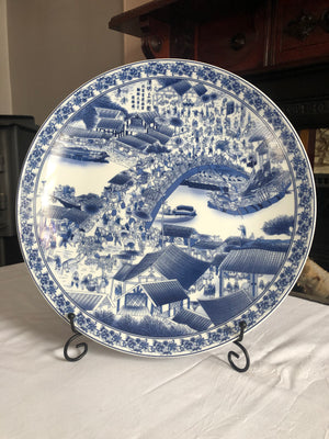 Chinese jing de zhen long chang ci Zhuang porcelain dish/collectible plate