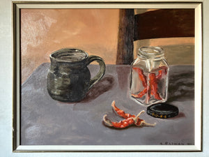Vintage Andreas Radman Painting - P.U.R.E