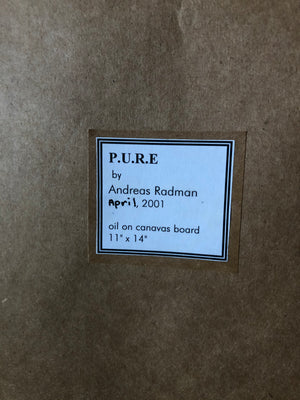Vintage Andreas Radman Painting - P.U.R.E